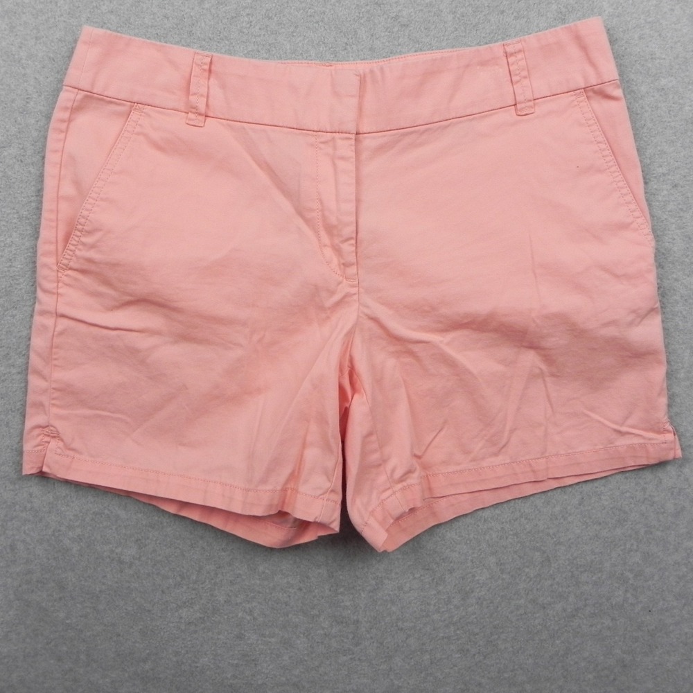 Loft Shorts Womens 8 6" Short Chino Casual Comfort Stretch Flex Flat Front Peach